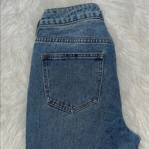 PacSun Blue Ankle & Cropped Jeans Mom Jeans